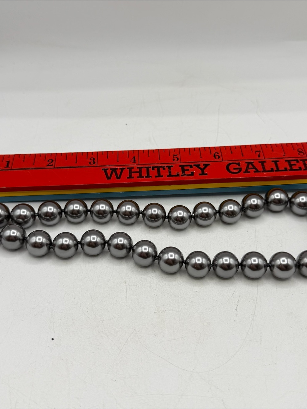 DARK GREY faux PEARL NECKLACE choker Kenneth Jay lane - Picture 5 of 5